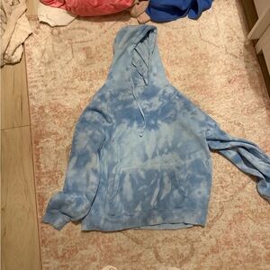 Blue Tie-Dye Women's Hoodie